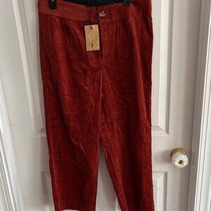 Women’s Knot Sisters Burnt Orange Corduroy Pants